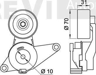 Trevi Automotive TA1960 - Hihnankiristin, moniurahihna inparts.fi