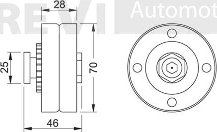 Trevi Automotive TA1023 - Ohjainrulla, moniurahihna inparts.fi