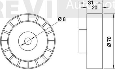 Trevi Automotive TA1188 - Ohjainrulla, moniurahihna inparts.fi