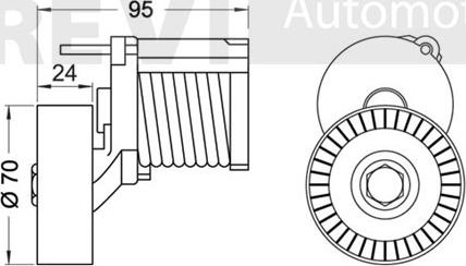 Trevi Automotive TA1875 - Hihnankiristin, moniurahihna inparts.fi