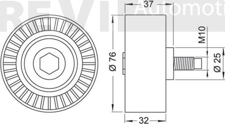 Trevi Automotive TD1638 - Ohjainrulla, hammashihna inparts.fi