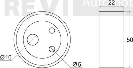 Trevi Automotive TD1084 - Kiristysrulla, hammashihnat inparts.fi