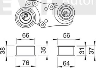 Trevi Automotive TD1106 - Hihnankiristin, hammashihnat inparts.fi