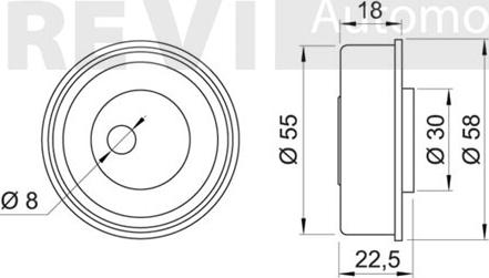 Trevi Automotive TD1374 - Kiristysrulla, hammashihnat inparts.fi