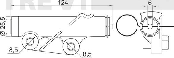 Trevi Automotive TD1720 - Vaimennin, hammashihna inparts.fi