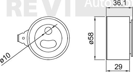 Trevi Automotive TD1727 - Kiristysrulla, hammashihnat inparts.fi