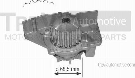 Trevi Automotive TP491 - Vesipumppu inparts.fi