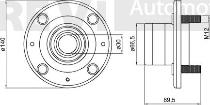 Trevi Automotive WB1497 - Pyöränlaakerisarja inparts.fi