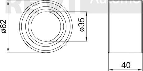 Trevi Automotive WB1663 - Pyöränlaakerisarja inparts.fi