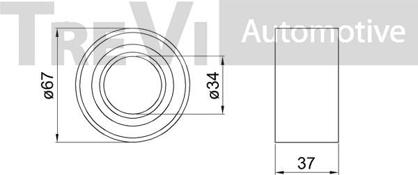 Trevi Automotive WB1686 - Pyöränlaakerisarja inparts.fi