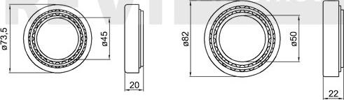 Trevi Automotive WB1745 - Pyöränlaakerisarja inparts.fi