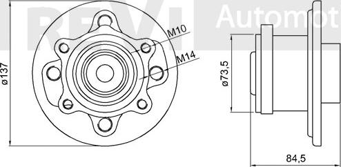 Trevi Automotive WB2033 - Pyöränlaakerisarja inparts.fi