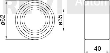 Trevi Automotive WB2185 - Pyöränlaakerisarja inparts.fi