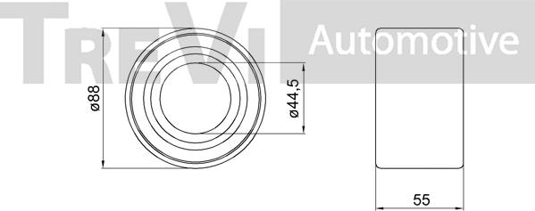 Trevi Automotive WB2216 - Pyöränlaakerisarja inparts.fi