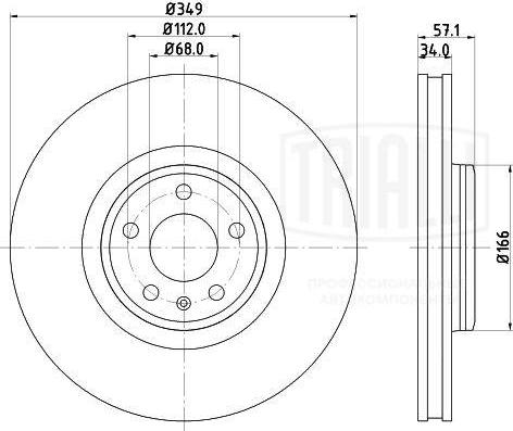 Trialli DF 185112 - Jarrulevy inparts.fi