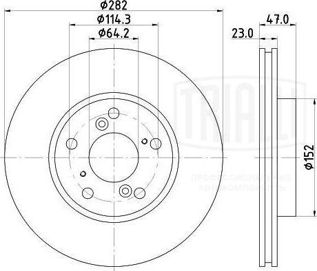 Trialli DF 230105 - Jarrulevy inparts.fi