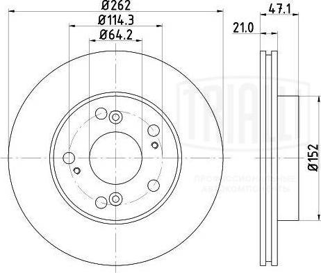 Trialli DF 230107 - Jarrulevy inparts.fi