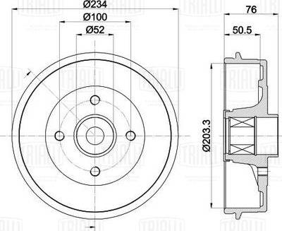 Trialli TF 051336 - Jarrurumpu inparts.fi