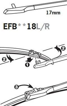 Trico EFB8018L - Pyyhkijänsulka inparts.fi