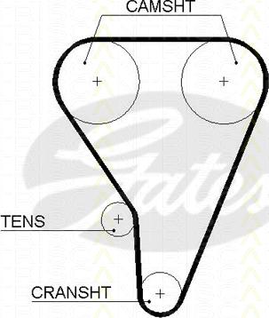 Triscan 8645 5117xs - Hammashihnat inparts.fi