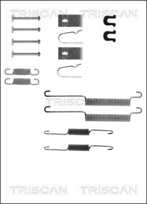 Triscan 8105 402537 - Tarvikesarja, jarrukengät inparts.fi