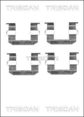 Triscan 8105 431619 - Tarvikesarja, jarrupala inparts.fi