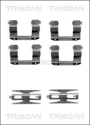 Triscan 8105 431618 - Tarvikesarja, jarrupala inparts.fi