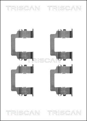 Triscan 8105 421580 - Tarvikesarja, jarrupala inparts.fi