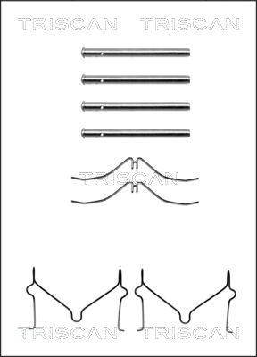 Triscan 8105 501568 - Tarvikesarja, jarrupala inparts.fi