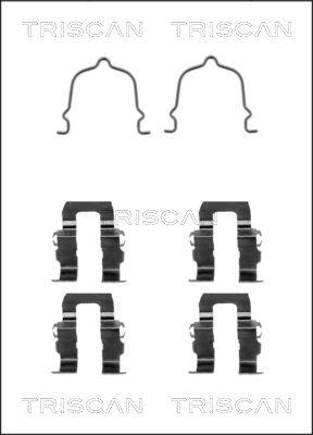 Triscan 8105 501562 - Tarvikesarja, jarrupala inparts.fi