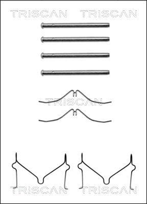 Triscan 8105 501579 - Tarvikesarja, jarrupala inparts.fi