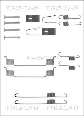 Triscan 8105 502554 - Tarvikesarja, jarrukengät inparts.fi