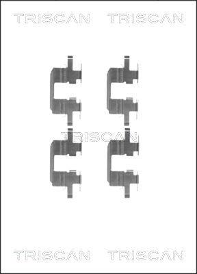 Triscan 8105 681533 - Tarvikesarja, jarrupala inparts.fi