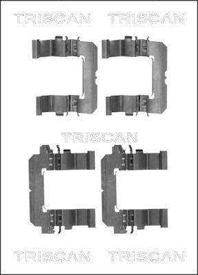 Triscan 8105 681537 - Tarvikesarja, jarrupala inparts.fi