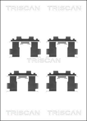 Triscan 8105 141590 - Tarvikesarja, jarrupala inparts.fi