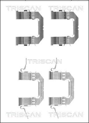 Triscan 8105 141600 - Tarvikesarja, jarrupala inparts.fi