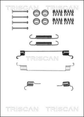 Triscan 8105 152540 - Tarvikesarja, jarrukengät inparts.fi