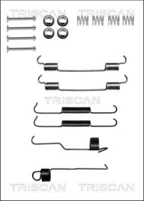 Triscan 8105 152559 - Tarvikesarja, jarrukengät inparts.fi