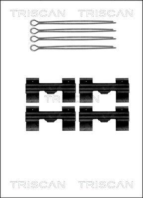 Triscan 8105 161307 - Tarvikesarja, jarrupala inparts.fi