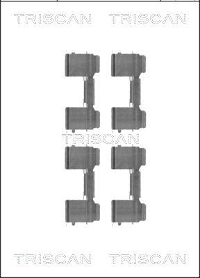 Triscan 8105 101649 - Tarvikesarja, jarrupala inparts.fi