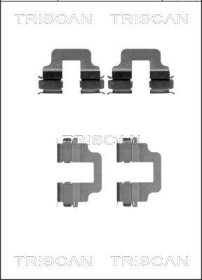 Triscan 8105 101646 - Tarvikesarja, jarrupala inparts.fi