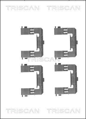 Triscan 8105 101655 - Tarvikesarja, jarrupala inparts.fi