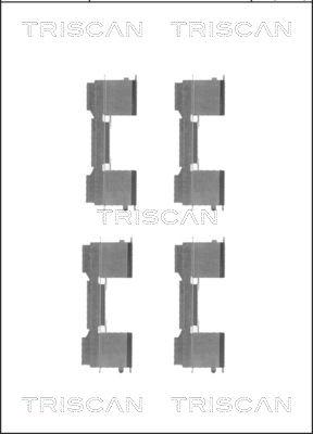 Triscan 8105 101650 - Tarvikesarja, jarrupala inparts.fi