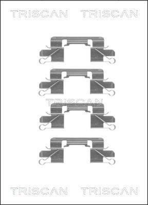 Triscan 8105 101657 - Tarvikesarja, jarrupala inparts.fi