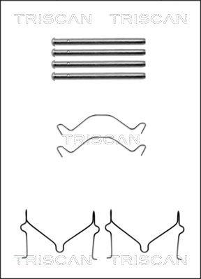 Triscan 8105 101604 - Tarvikesarja, jarrupala inparts.fi