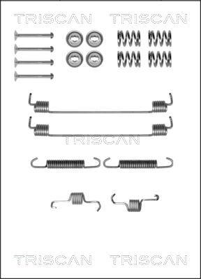 Triscan 8105 102596 - Tarvikesarja, jarrukengät inparts.fi