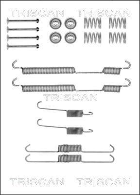 Triscan 8105 102580 - Tarvikesarja, jarrukengät inparts.fi