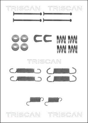 Triscan 8105 102606 - Tarvikesarja, jarrukengät inparts.fi