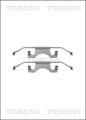 Triscan 8105 111615 - Tarvikesarja, jarrupala inparts.fi