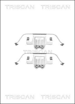 Triscan 8105 111618 - Tarvikesarja, jarrupala inparts.fi